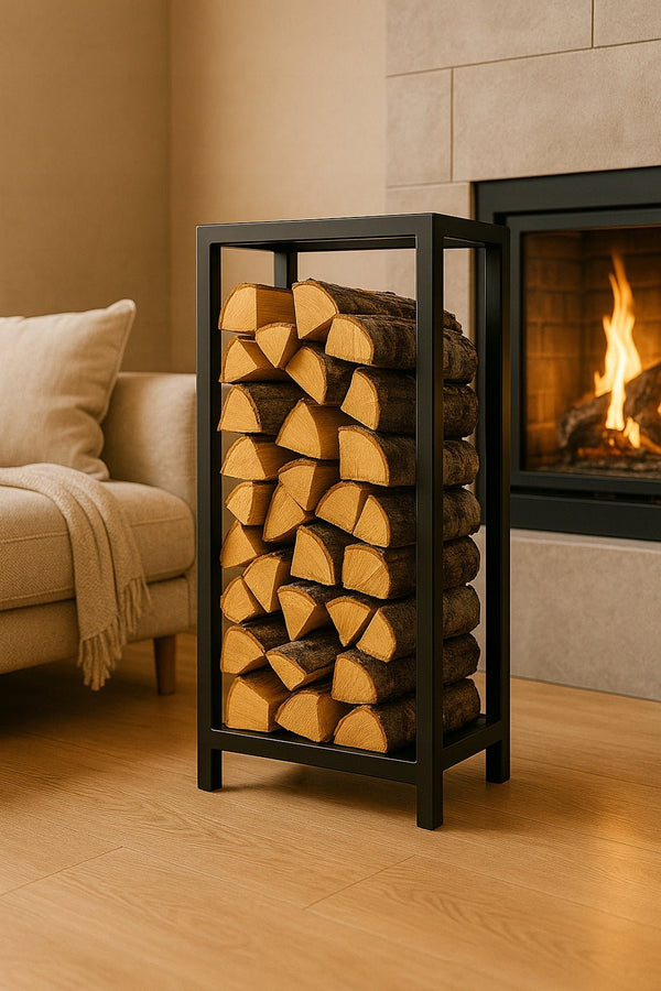 Stojak na drewno kominkowe na nóżkach LOFT - Loftivo