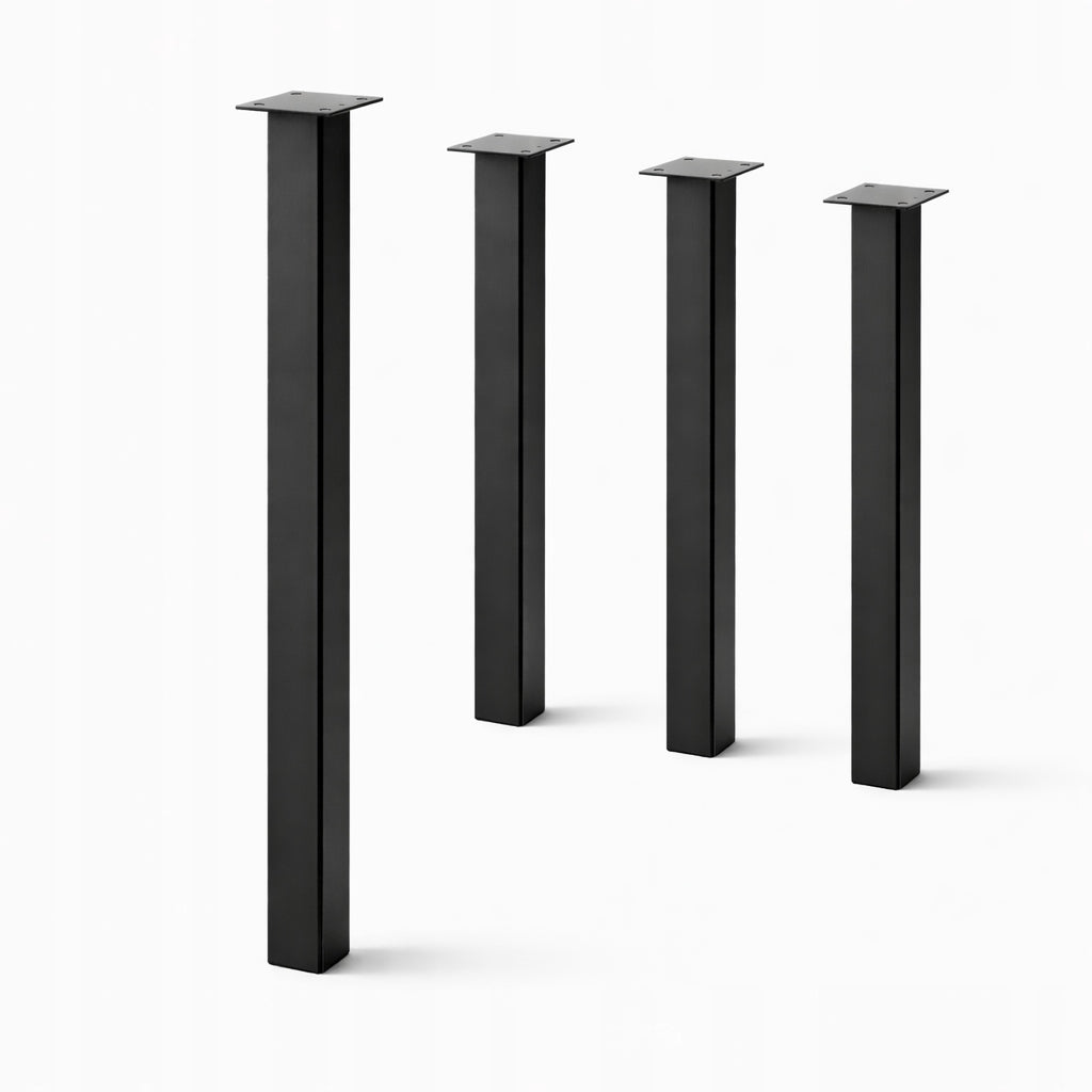 Nogi do stołu biurka 70 cm loft czarne metalowe mocne nogi do stołu