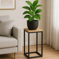 STOJAK NA KWIATY LOFT METALOWY CZARNY KWIETNIK PODŁOGOWY NA KWIATY 45 CM - Loftivo