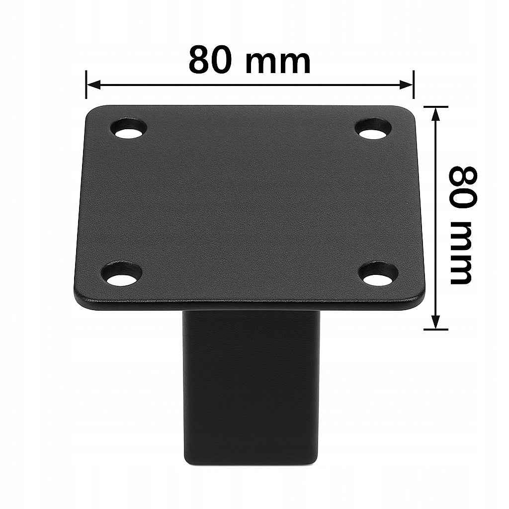 Nogi metalowe do szafki i stolika loft 30 cm