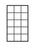 Czarny metalowy panel ścienny grid organizer Loftivo 60x100 cm