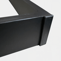 Nogi do stołu wyspy szerokie metalowe 70x72 cm U czarne - Loftivo