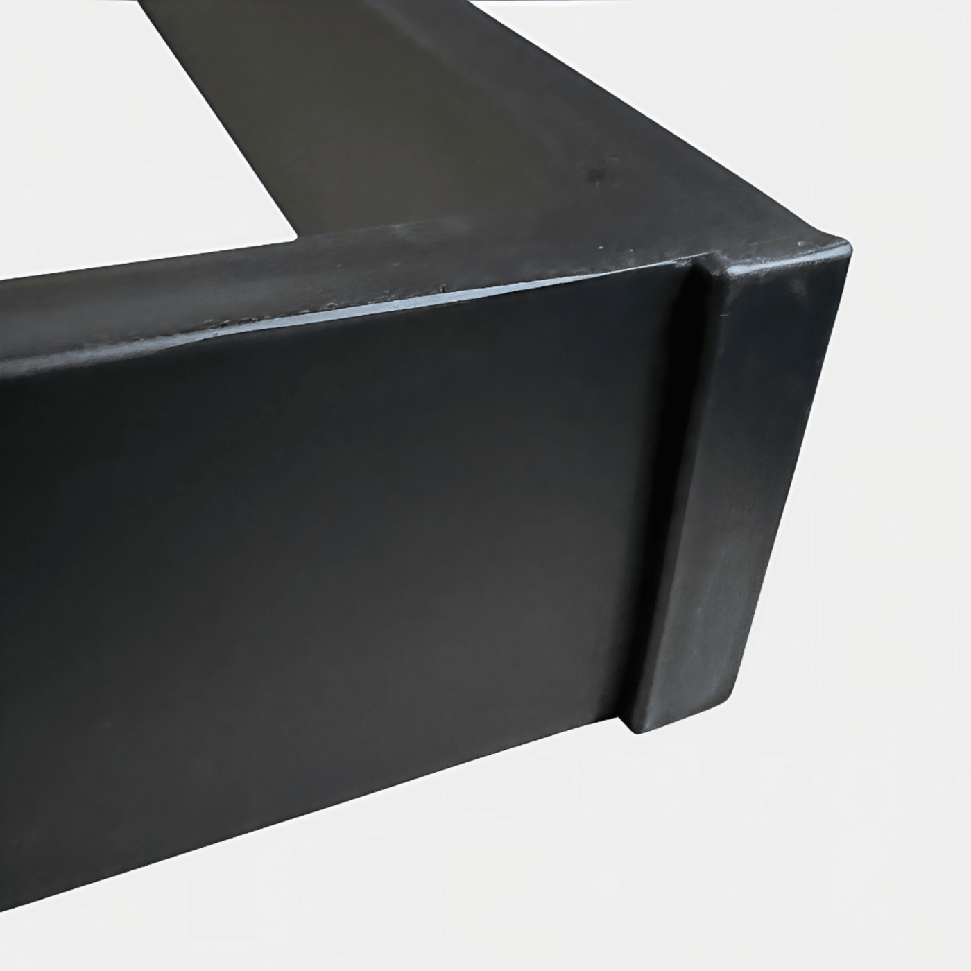 Nogi do stołu wyspy szerokie metalowe 70x72 cm U czarne - Loftivo