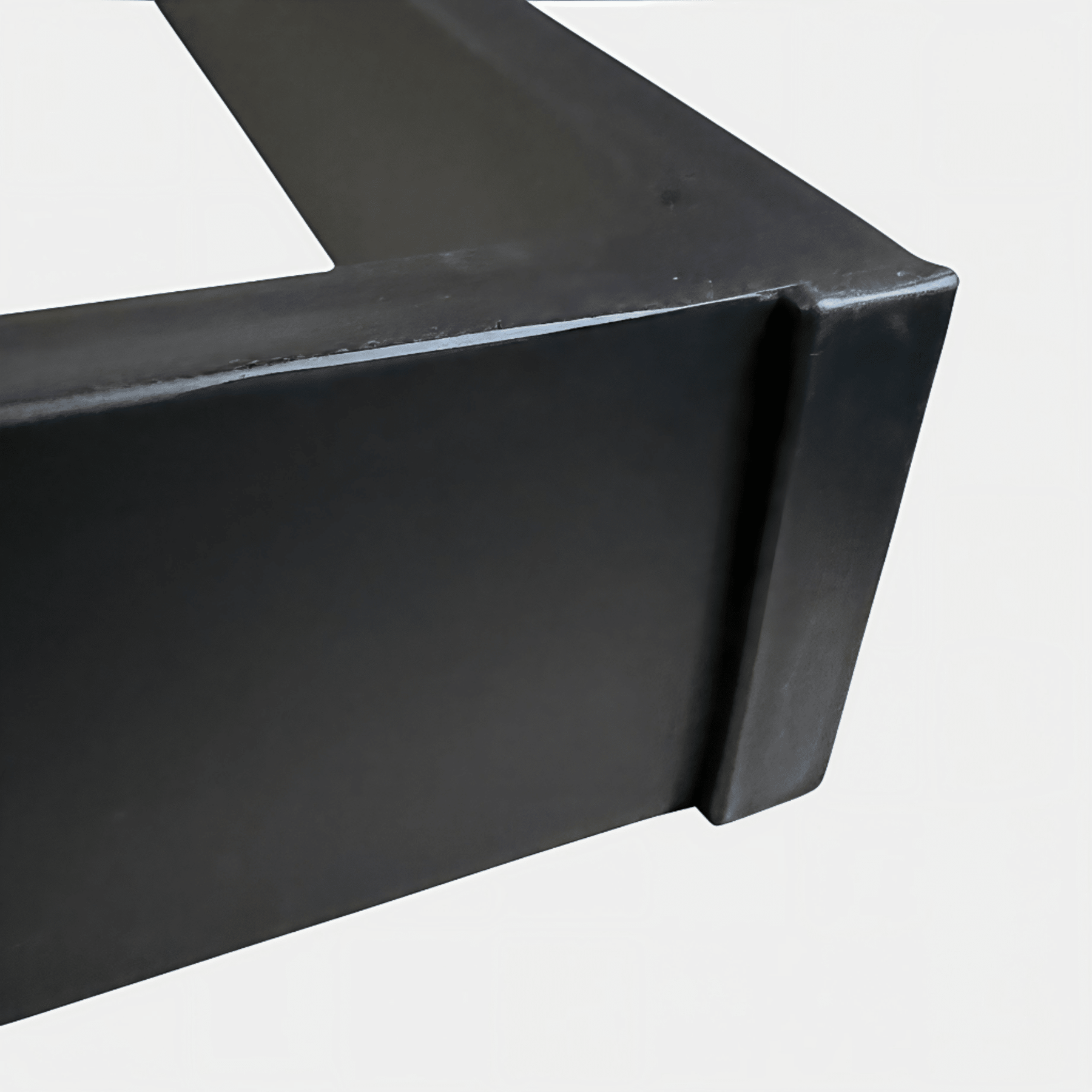 Nogi do stołu loft 70x72 cm U czarne metalowe