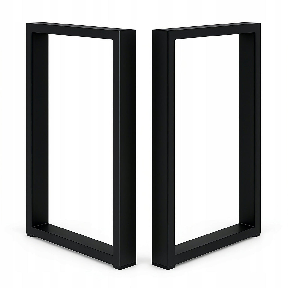 Nogi metalowe do stołu i biurka 50x72 cm – czarne loftowe