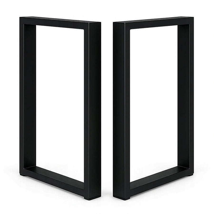 Nogi metalowe do stołu i biurka 50x72 cm – czarne loftowe