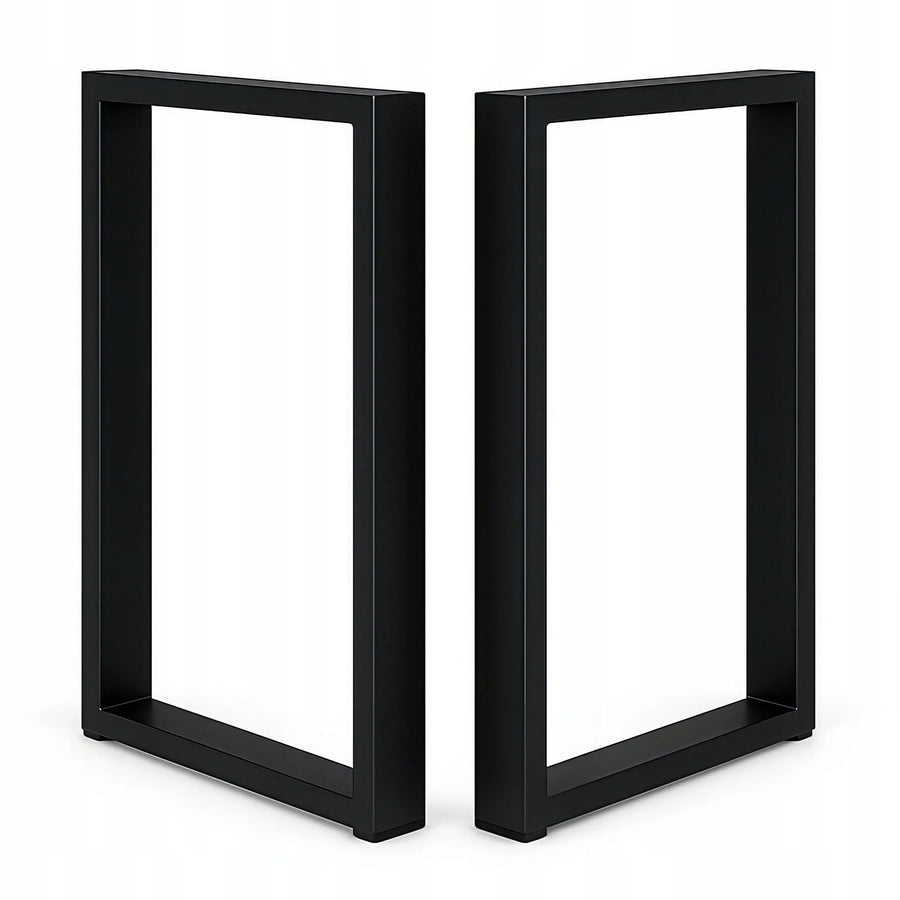Nogi metalowe do stołu i biurka 50x72 cm – czarne loftowe