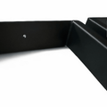 Nogi loft do stołu metalowe 50x72 cm U czarne zestaw 2 szt - Loftivo