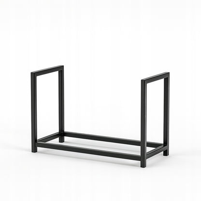 metalowy kosz na drewno