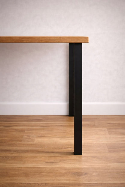 Nogi do stołu biurka 70 cm loft czarne metalowe mocne nogi do stołu