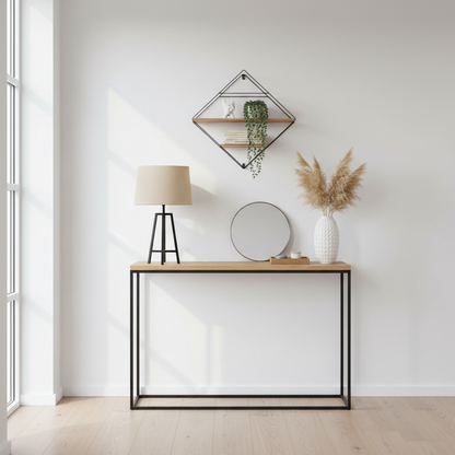 Wysoka konsola loft do salonu, sypialni i przedpokoju