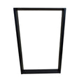 Nogi loft do stołu metalowe 50x72 cm U czarne zestaw 2 szt - Loftivo