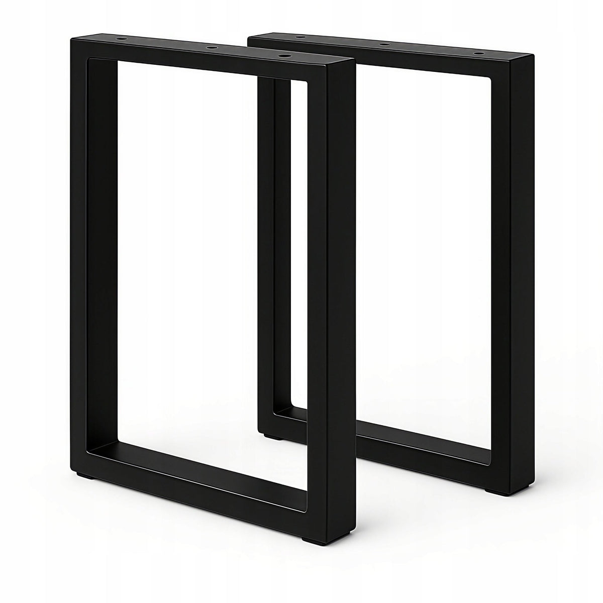 Nogi metalowe do stołu i biurka 60x72 cm – czarne loftowe