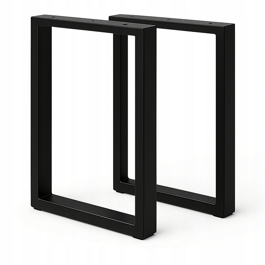 Nogi metalowe do stołu i biurka 60x72 cm – czarne loftowe