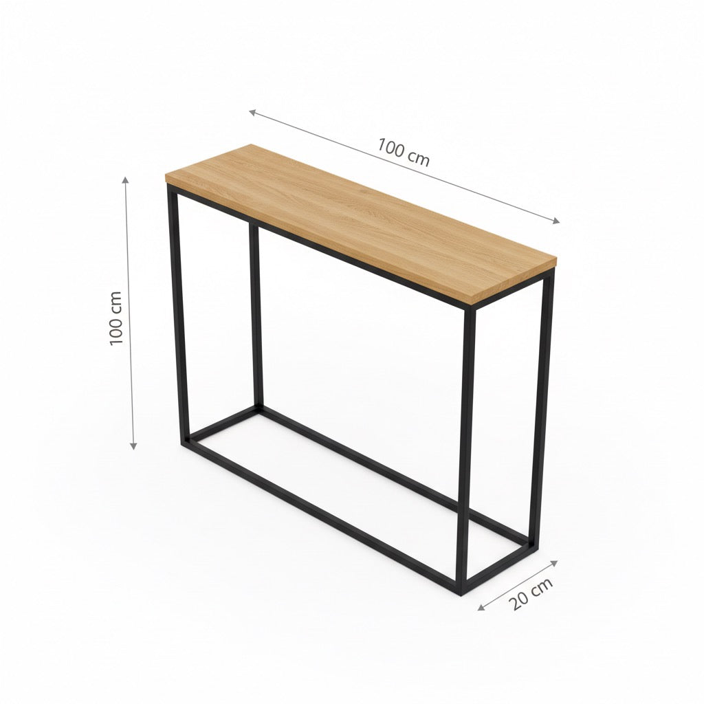 Wysoka konsola loft do salonu, sypialni i przedpokoju