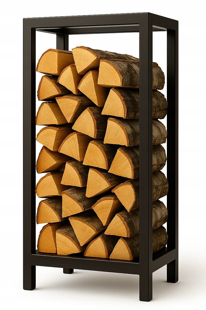 Stojak na drewno kominkowe na nóżkach LOFT