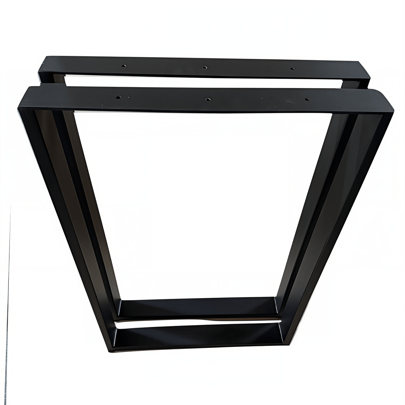 Nogi loft do stołu metalowe 50x72 cm U czarne zestaw 2 szt - Loftivo