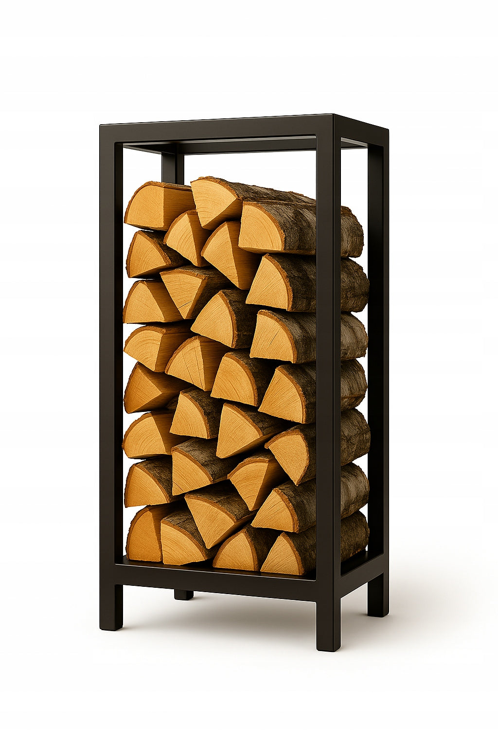 Stojak na drewno kominkowe na nóżkach LOFT