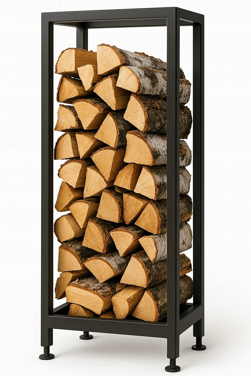 Stojak na drewno kominkowe na nóżkach LOFT