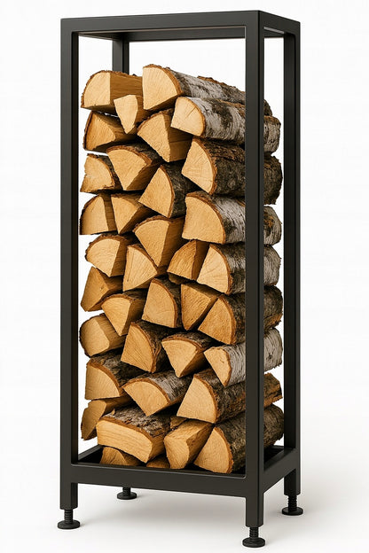 Stojak na drewno kominkowe na nóżkach LOFT