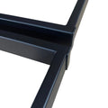 Nogi loft do stołu metalowe 50x72 cm U czarne zestaw 2 szt - Loftivo