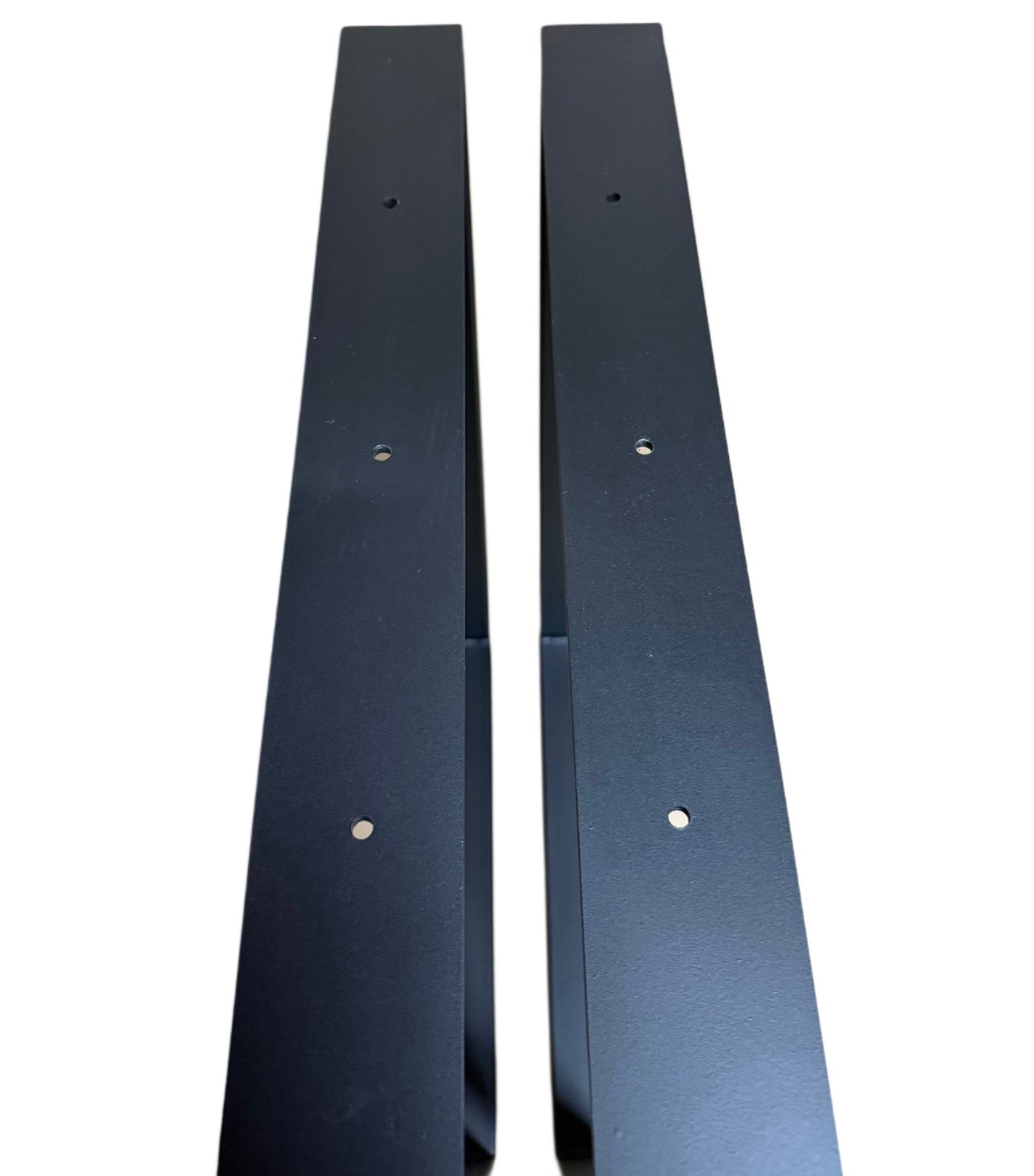 Nogi loft do stołu metalowe 50x72 cm U czarne zestaw 2 szt - Loftivo