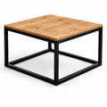 Stolik kawowy LOFT BOX kwadratowy metalowy na balkon taras - Loftivo