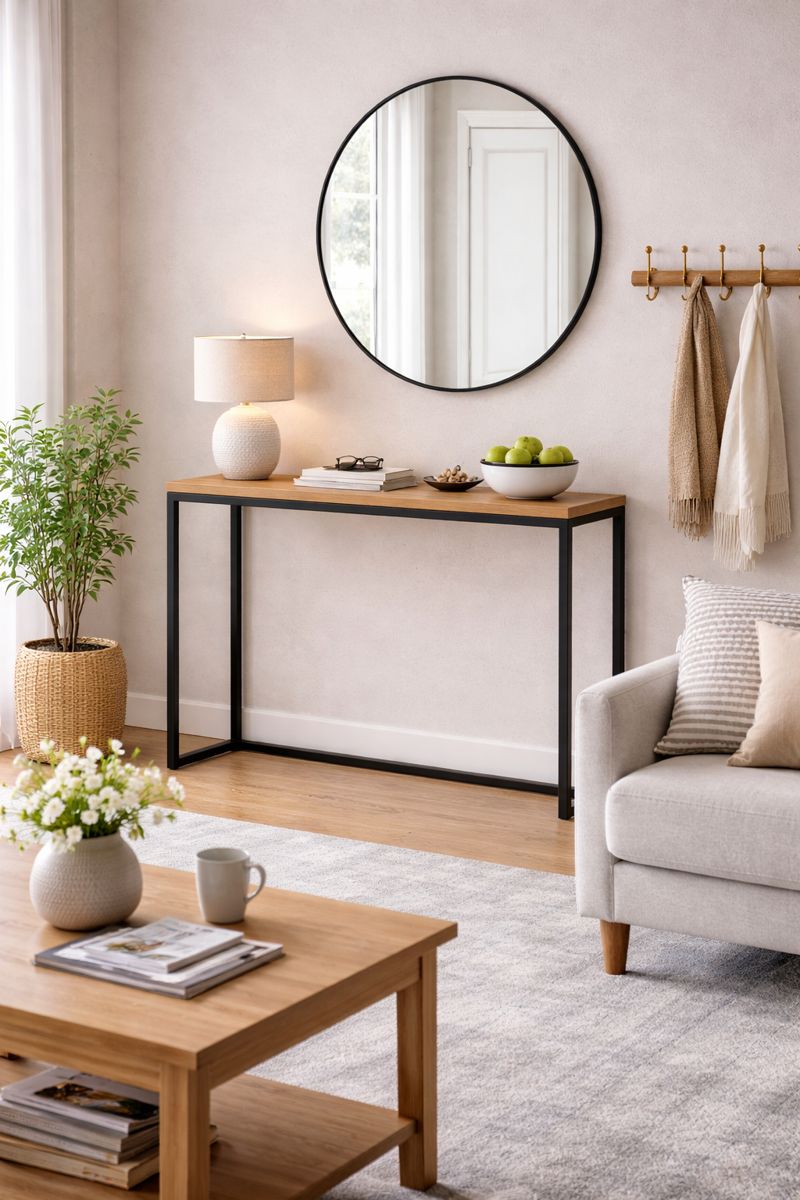 Konsola loft do salonu, sypialni i przedpokoju loft