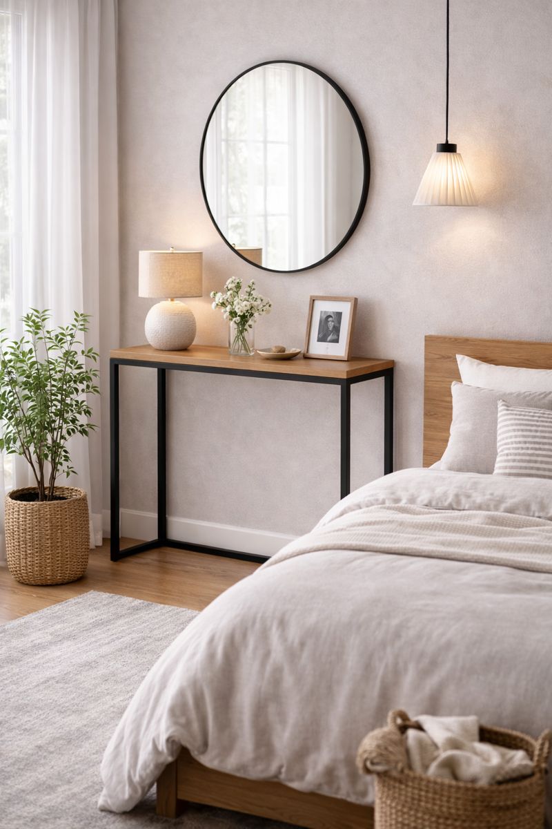 Konsola loft do salonu, sypialni i przedpokoju loft