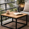 Stolik kawowy LOFT BOX kwadratowy metalowy na balkon taras - Loftivo