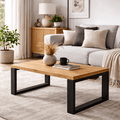 Stolik kawowy loft szerokie metalowe industrial - Loftivo - Loftivo