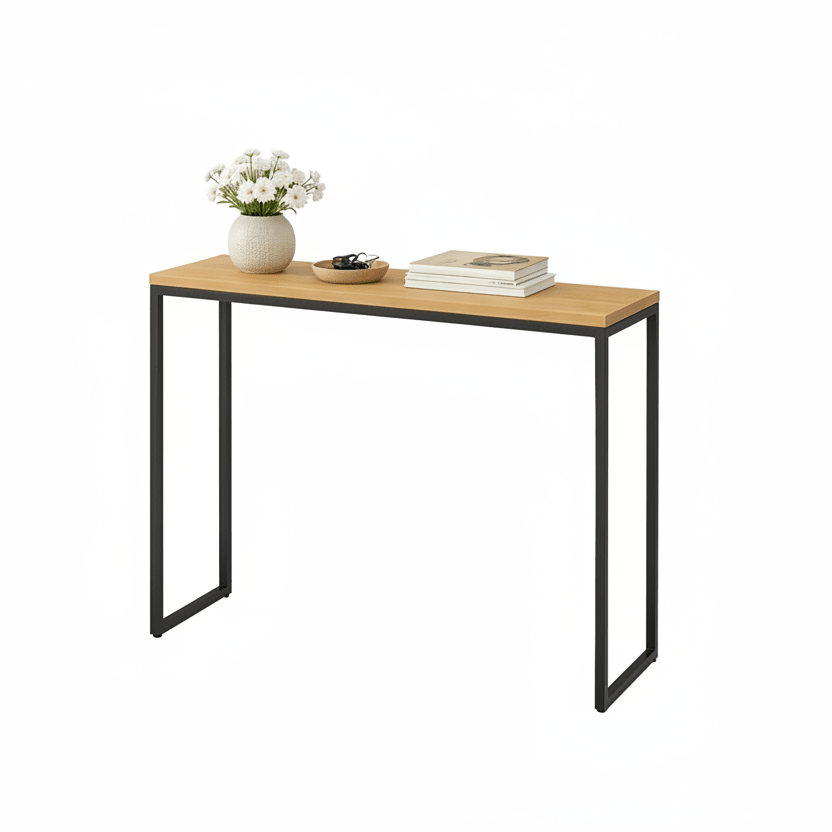 Wąska konsola loft do przedpokoju i salonu 80 100 120 cm