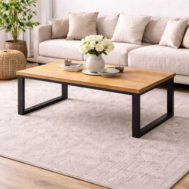 Stolik kawowy loft szerokie metalowe industrial - Loftivo - Loftivo