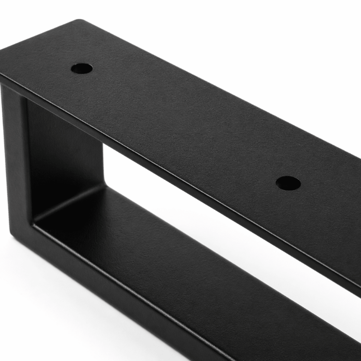Nogi do Stolika Sofy Ławy 40x10 cm Czarne Metalowe 6x2 cm zestaw 2 szt LOFT - Loftivo