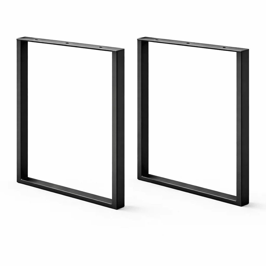 Nogi do stołu loft 70x72 cm U czarne metalowe