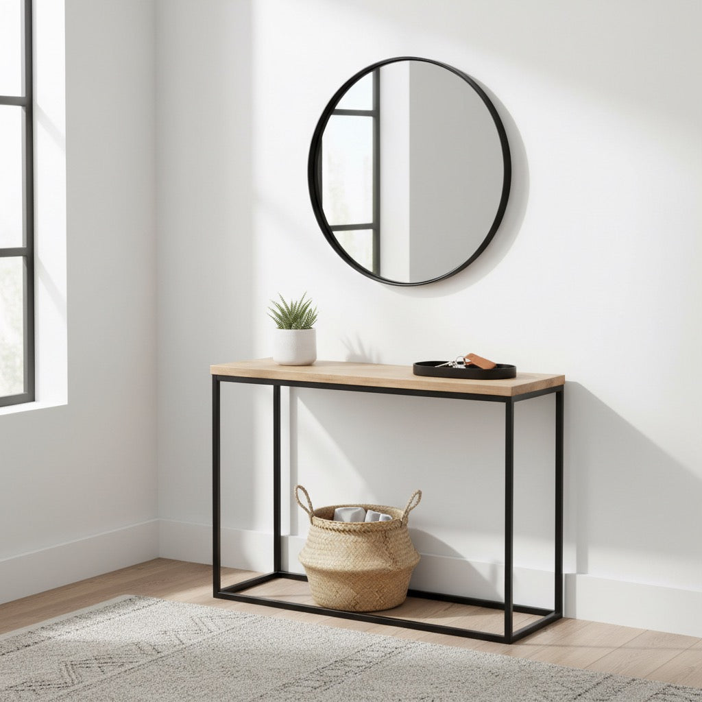 Wysoka konsola loft do salonu, sypialni i przedpokoju