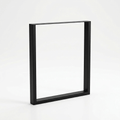 Nogi do stołu wyspy szerokie metalowe 70x72 cm U czarne - Loftivo