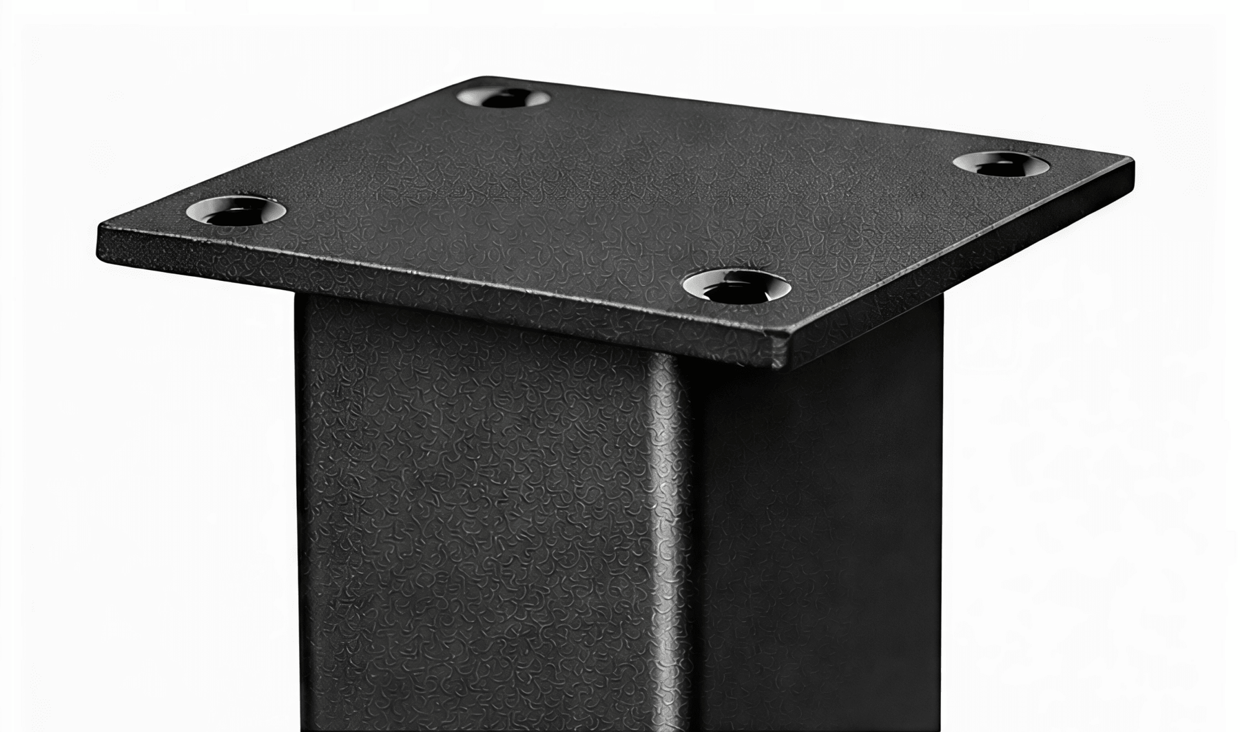 Nogi metalowe do stołu 72 cm – zestaw 4 szt. czarny mat