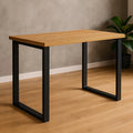 Nogi do stołu biurka loft 70x72 cm metalowe czarny mat - Loftivo