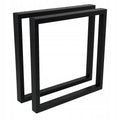 Nogi do stołu biurka loft 70x72 cm metalowe czarny mat - Loftivo