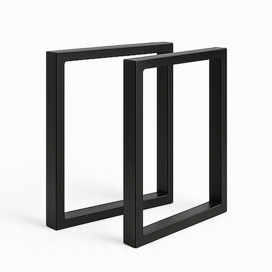 Nogi do stołu biurka loft 70x72 cm metalowe czarny mat