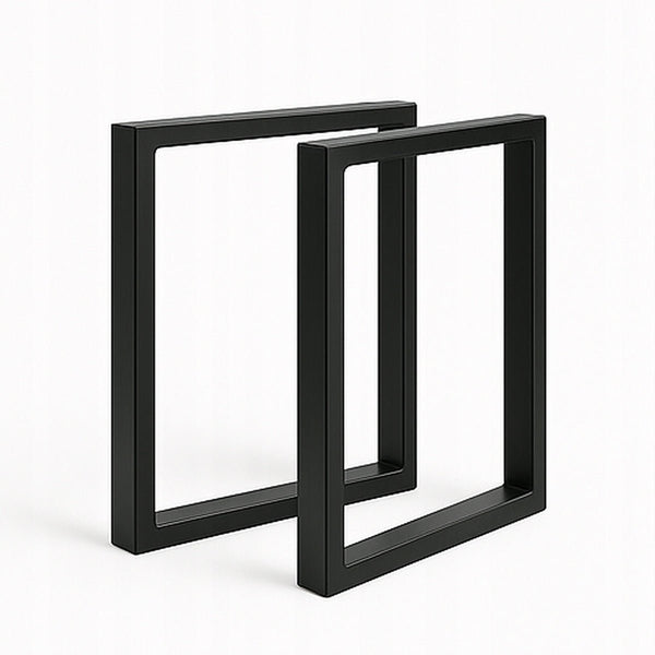 Czarne nogi metalowe Loftivo do stołu 70x72 cm w stylu loft