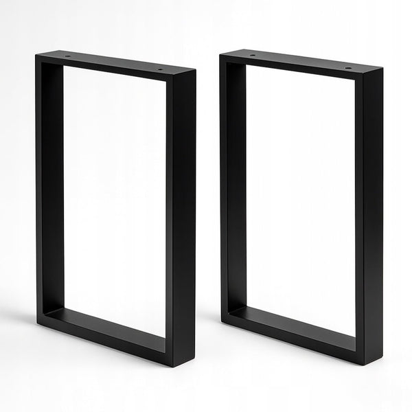 Czarne nogi metalowe Loftivo do stolika i ławki 50x40 cm