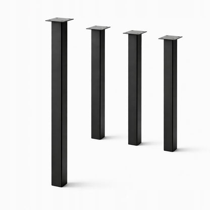 Nogi do stołu biurka 70 cm loft czarne metalowe mocne nogi do stołu