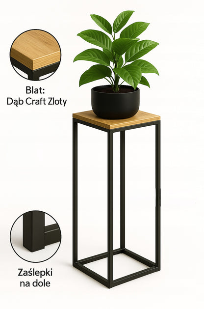 STOJAK NA KWIATY ROŚLINY LOFT 65 CM METALOWY KWIETNIK PODŁOGOWY NA KWIATY