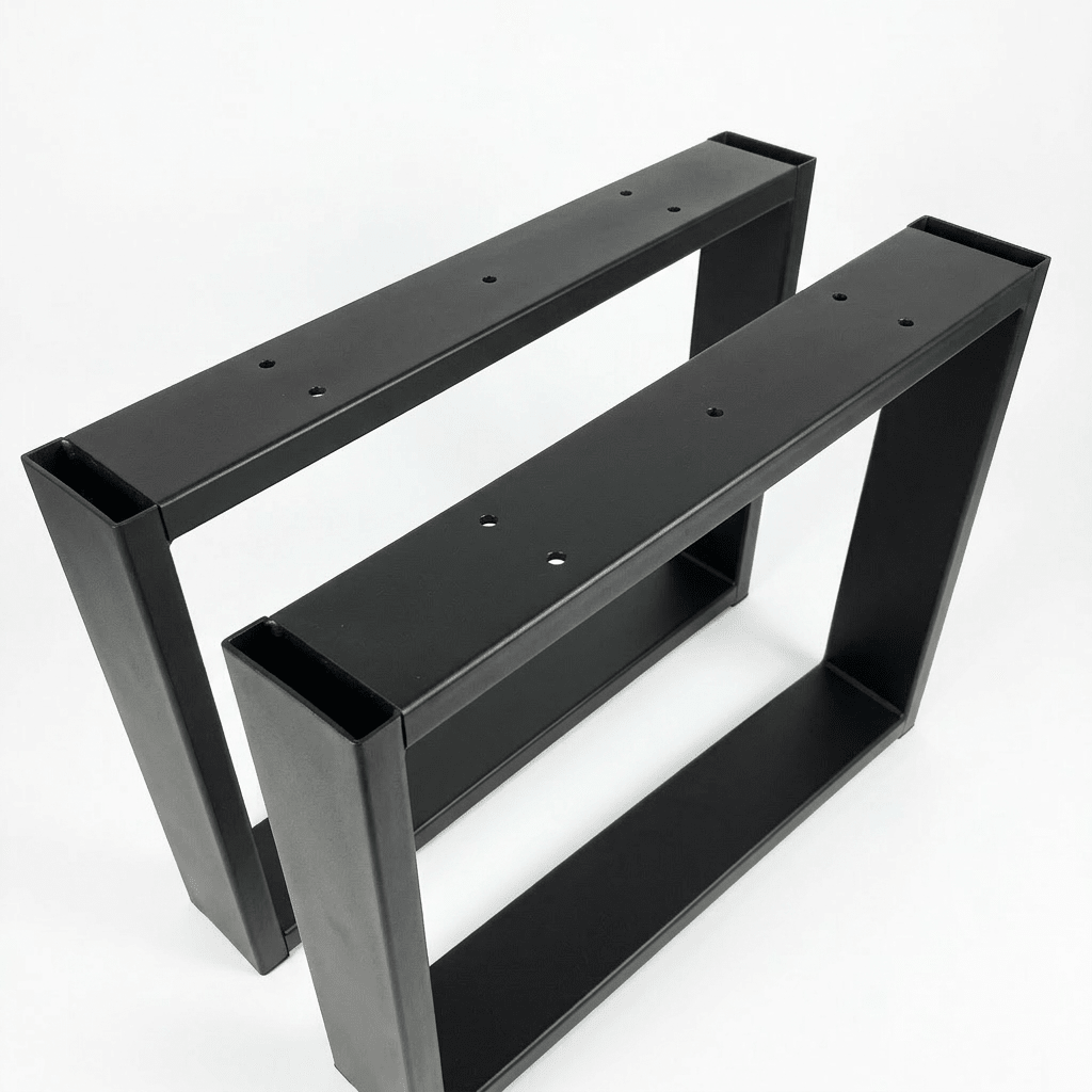 Nogi do stolika loft 40x50 cm czarne metalowe
