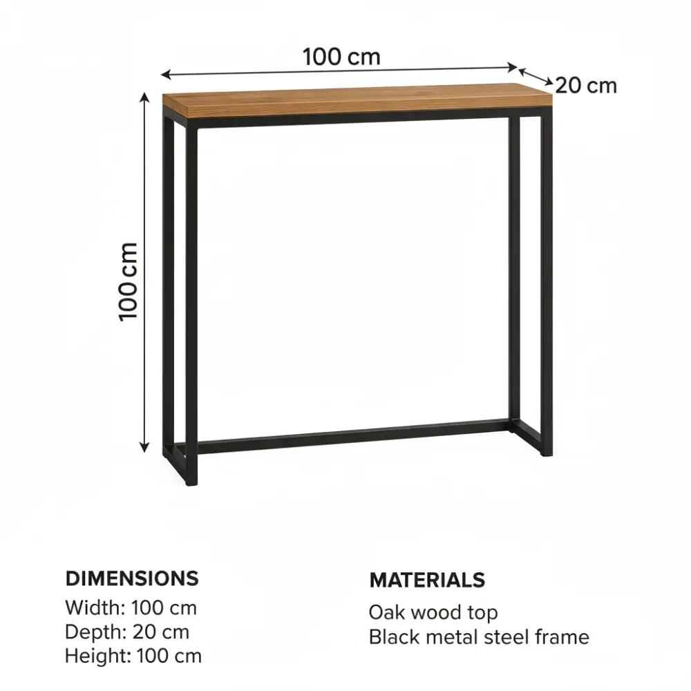 Konsola loft do salonu sypialni i przedpokoju loft - Konsola