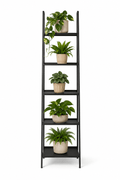 Kwietnik Drabinkowy Metalowy 5 Półek 110cm Loft Industrial Czarny - Loftivo