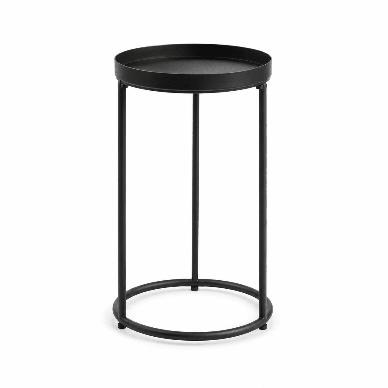 Kwietnik Metalowy Stojący Loft 50cm Czarny Mat Doniczka Industrial - Loftivo