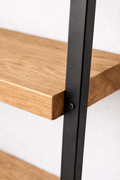 Regał drabinkowy wąski loft 150 cm 4 półki metal łazienka - Loftivo